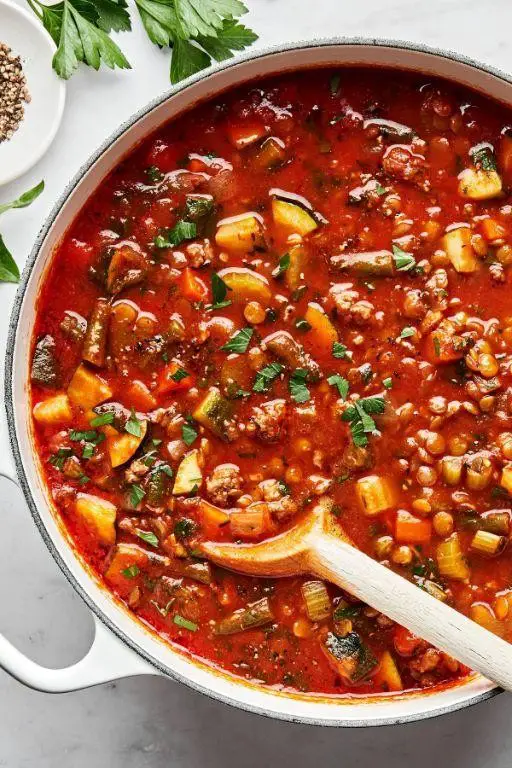 Beef and Lentil Soup