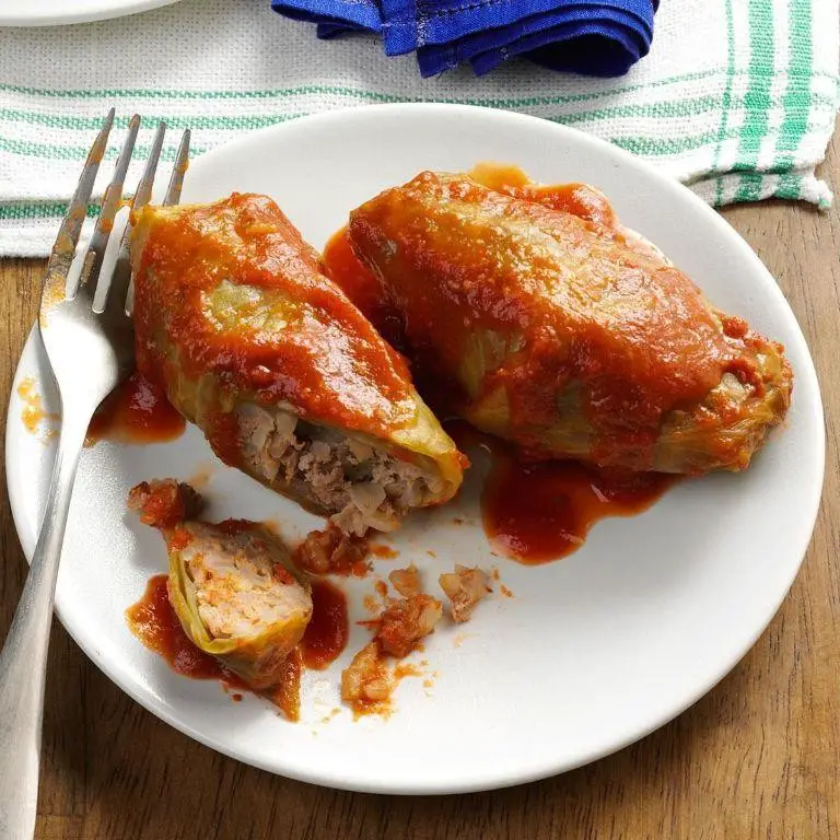 Beef and Rice Stuffed Cabbage Rolls
