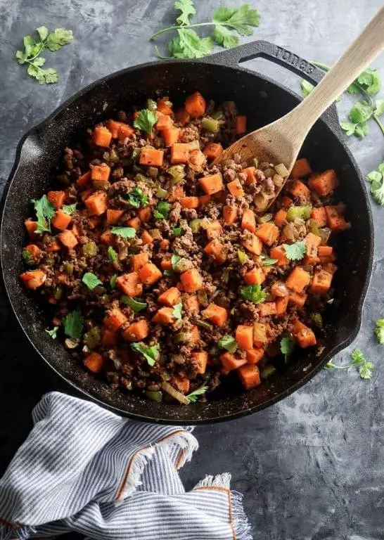 Beef and Sweet Potato Hash