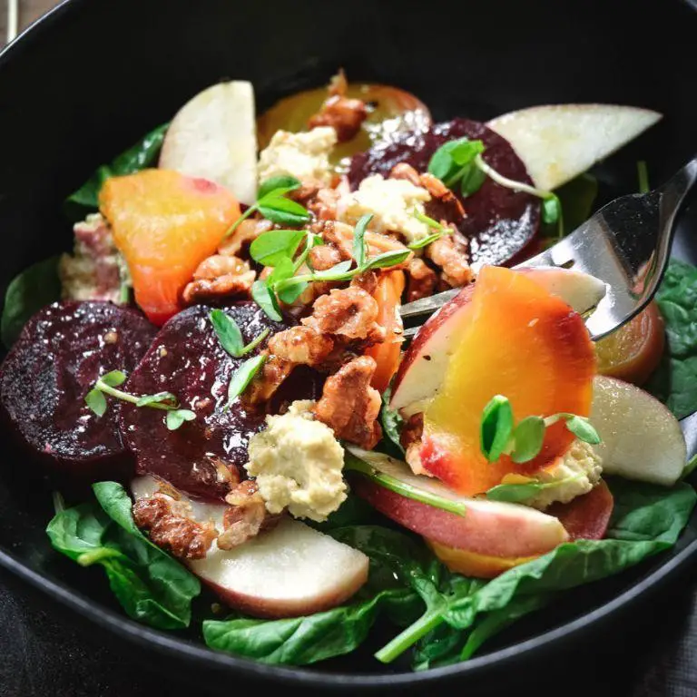 Beet and Apple Salad with Candied Walnuts