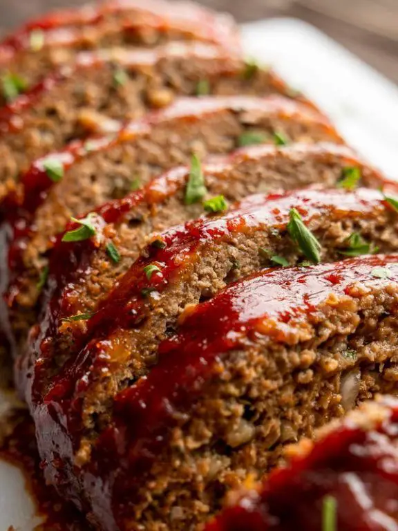 Bison Meatloaf with BBQ Glaze