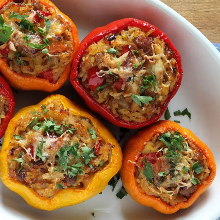 Bison Stuffed Bell Peppers