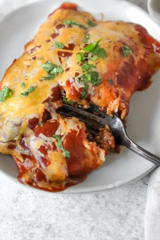 Bison and Black Bean Enchiladas