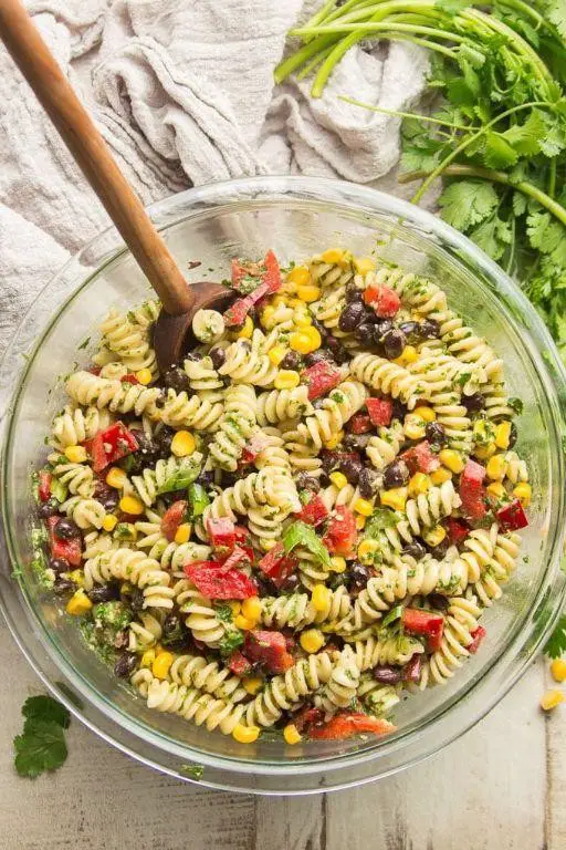 Black Bean Pasta with Corn and Cilantro