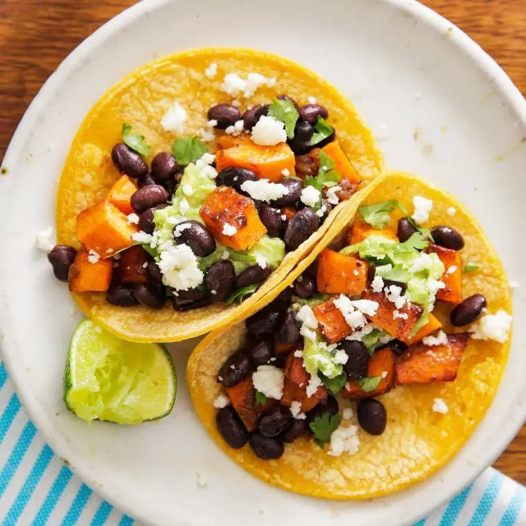 Black Bean and Sweet Potato Tacos