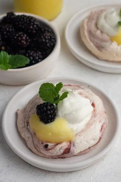 Blackberry French Meringues