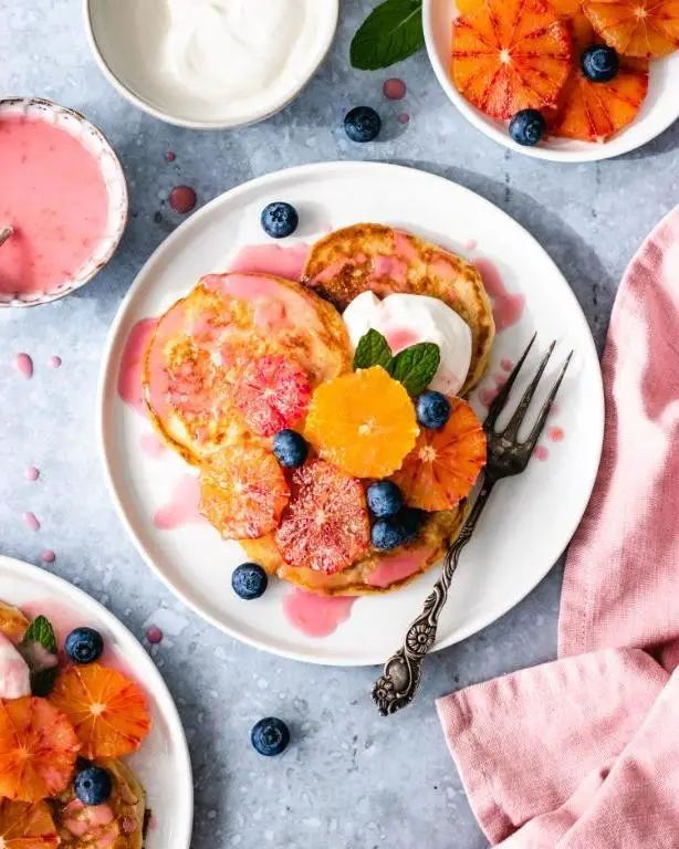 Blood Orange Pancakes