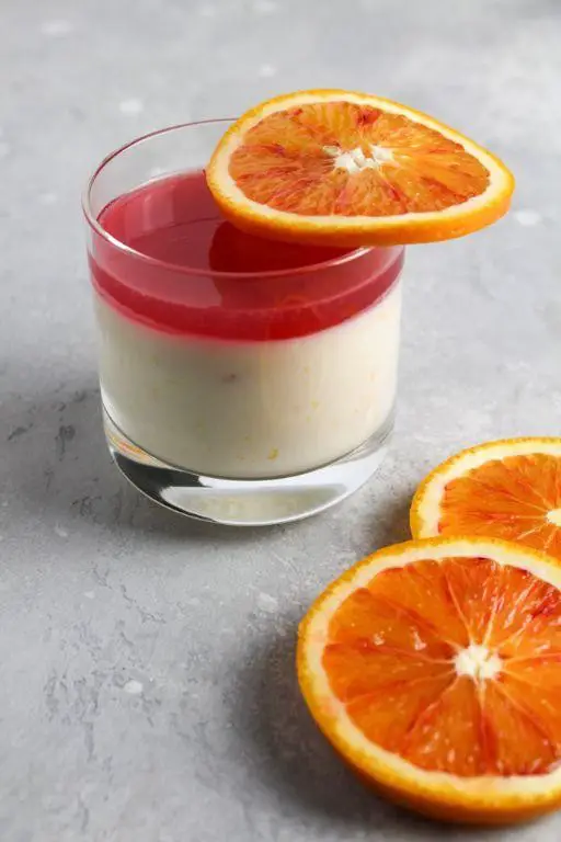 Blood Orange Panna Cotta