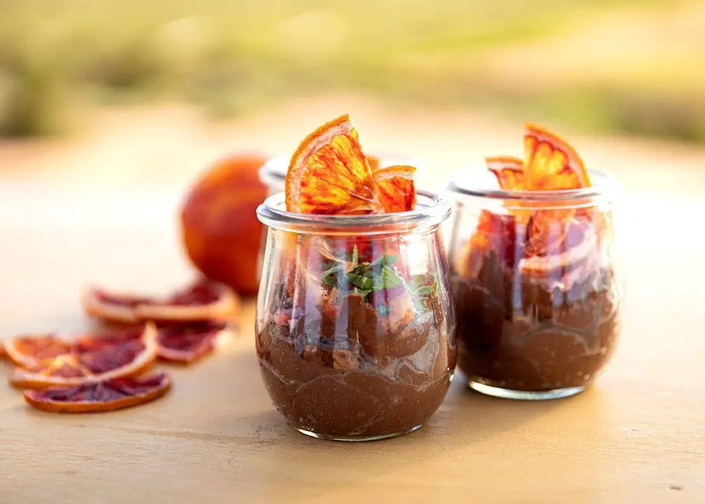 Blood Orange and Chocolate Mousse