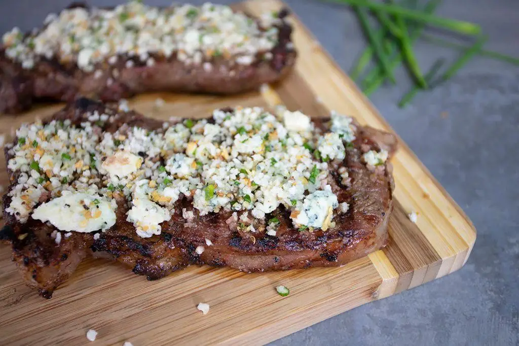 Blue Cheese Crusted Sirloin Steak