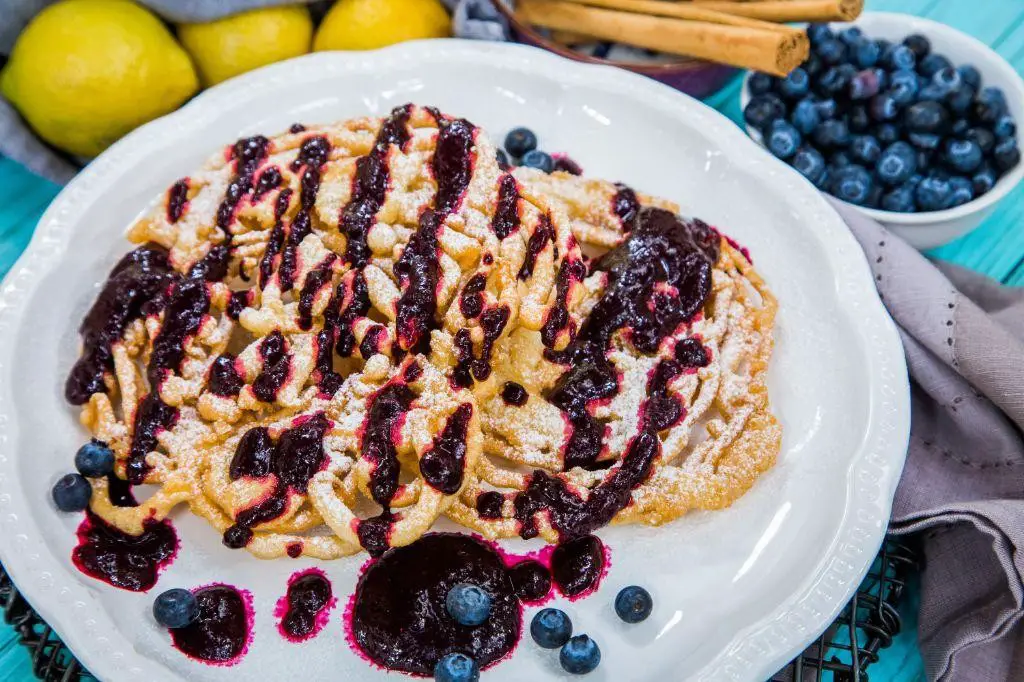 Blueberry Funnel Cake