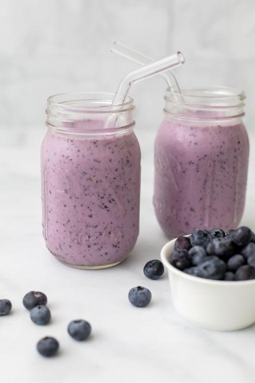 Blueberry Greek Yogurt Protein Shake