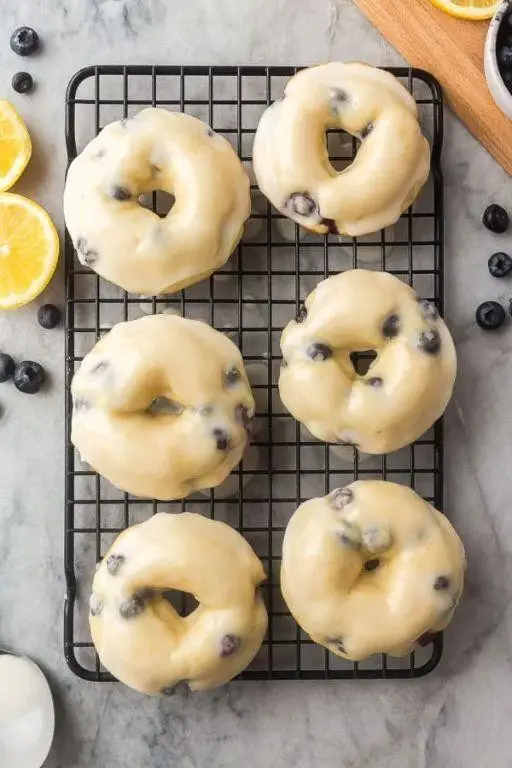 Blueberry Lemon Baked Donuts