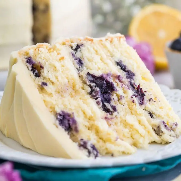 Blueberry Lemon Marble Cake