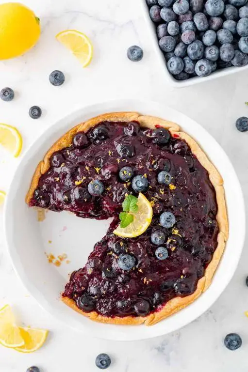 Blueberry Single Crust Pie