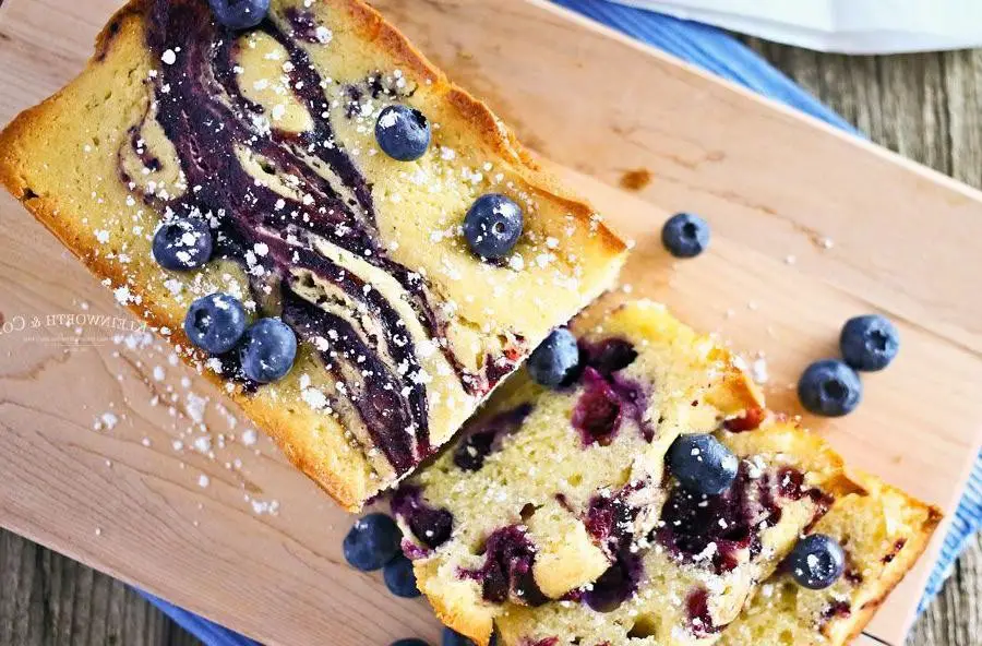 Blueberry Swirl Pound Cake