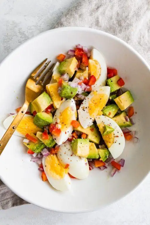 Boiled Egg and Avocado Salad