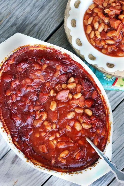 Bologna Cups with Baked Beans