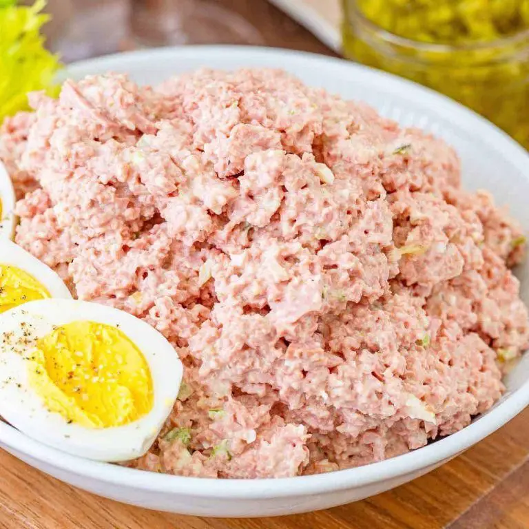 Bologna Salad with Pickles and Mayo