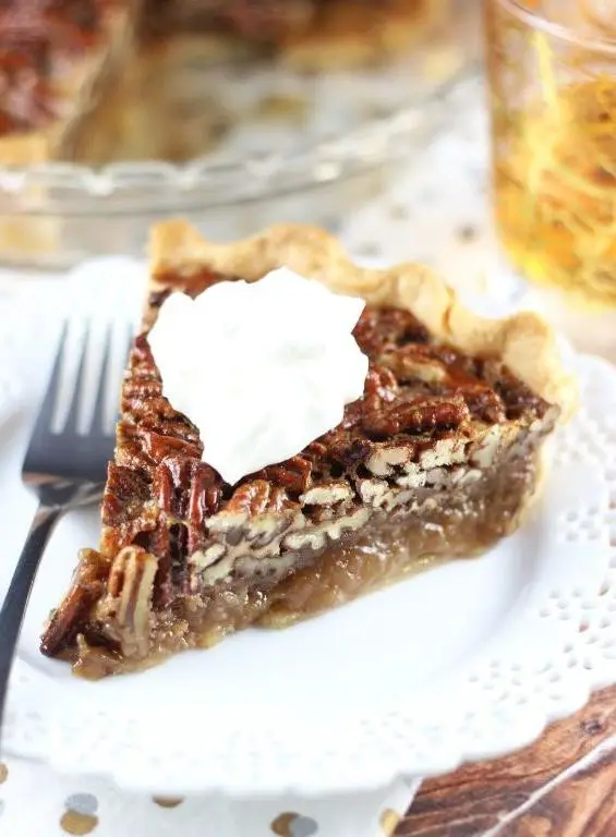 Bourbon Cream Pecan Pie