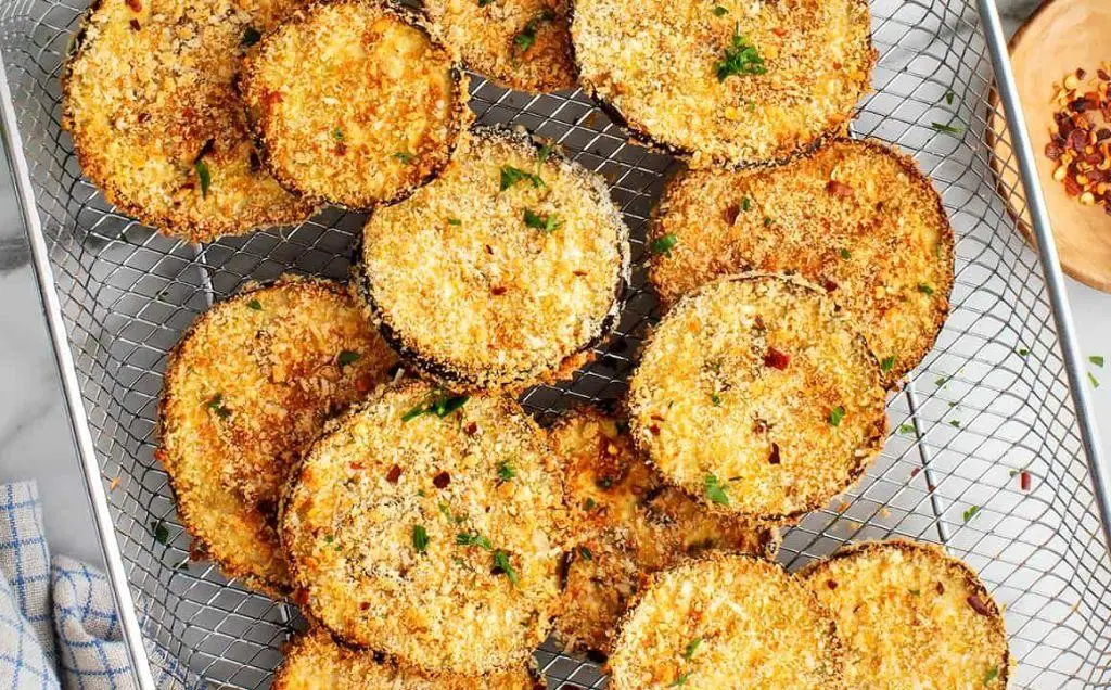 Breaded Air Fryer Eggplant Steaks
