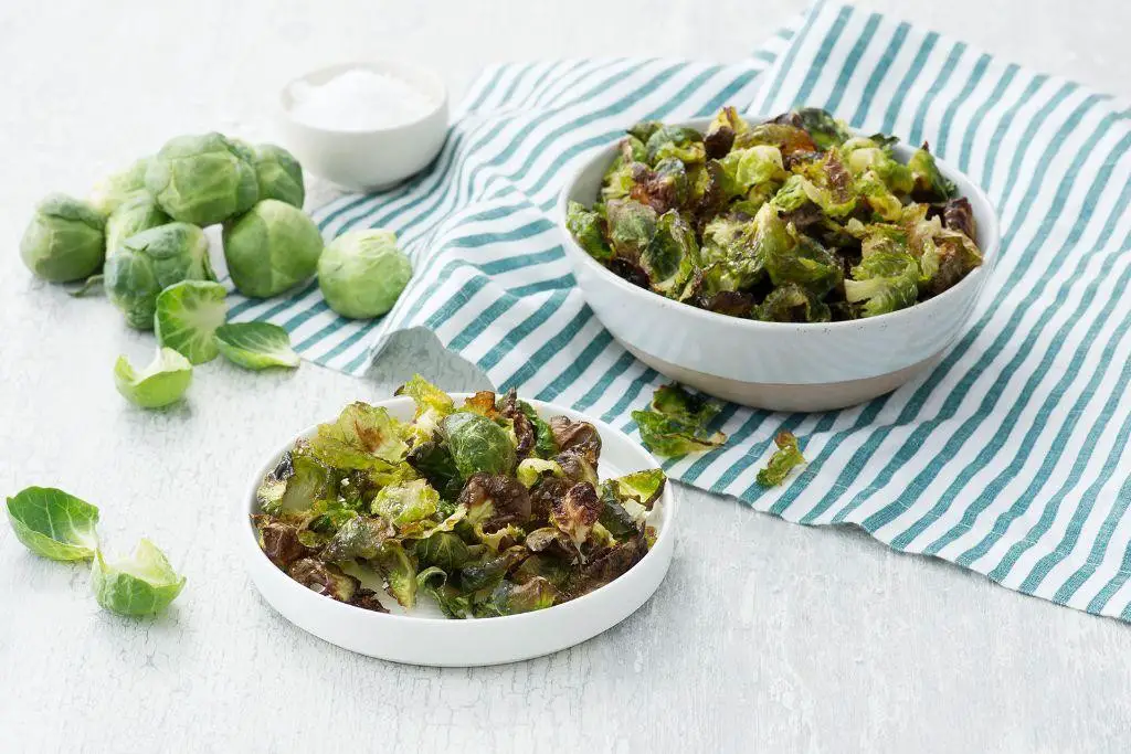 Brussel Sprouts Chips with Sea Salt