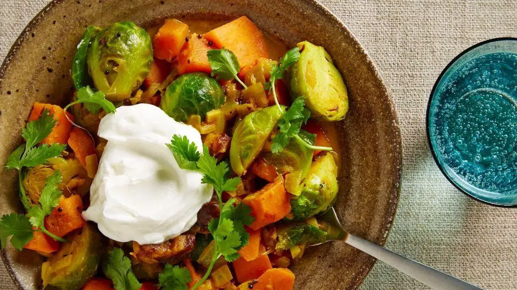 Brussel Sprouts and Chickpea Curry