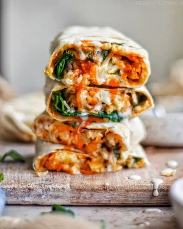 Buffalo Cauliflower Wrap
