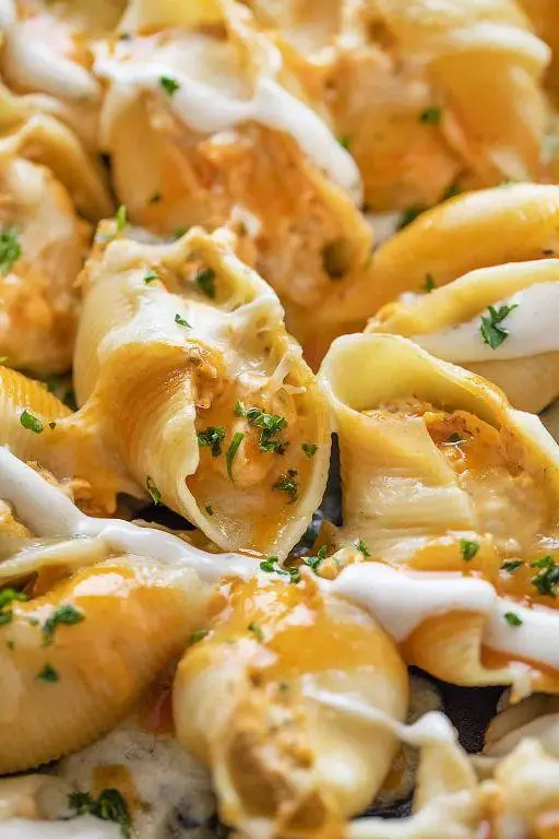 Buffalo Chicken Stuffed Shells