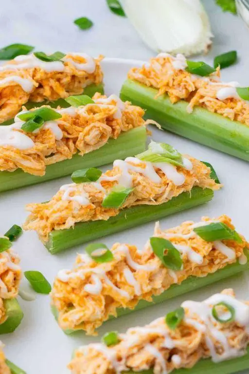 Buffalo Whitewings with Celery Sticks