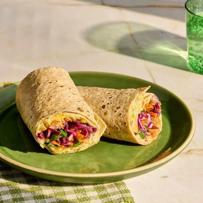 Butter Bean and Avocado Wrap