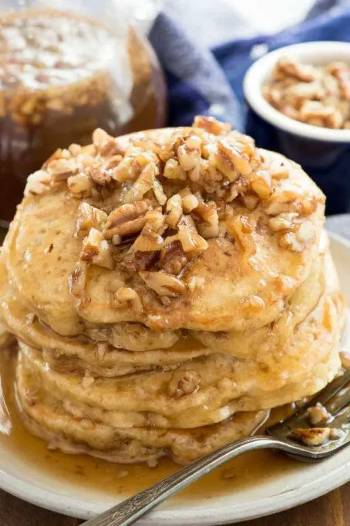 Butter Pecan Cake Mix Pancakes