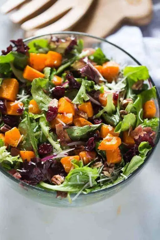 Butternut Squash Salad with Balsamic Glaze