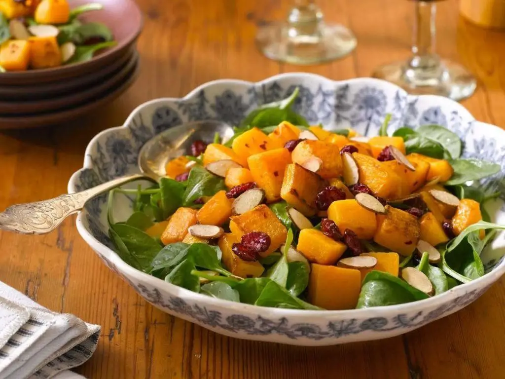 Butternut Squash Salad with Toasted Almonds
