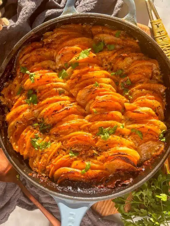 Butternut Squash and Sweet Potato Gratin