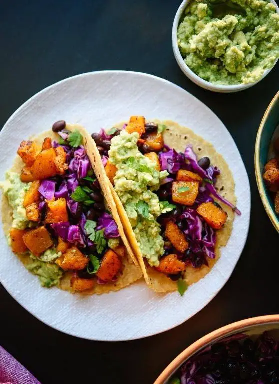 Butternut Squash and Sweet Potato Tacos