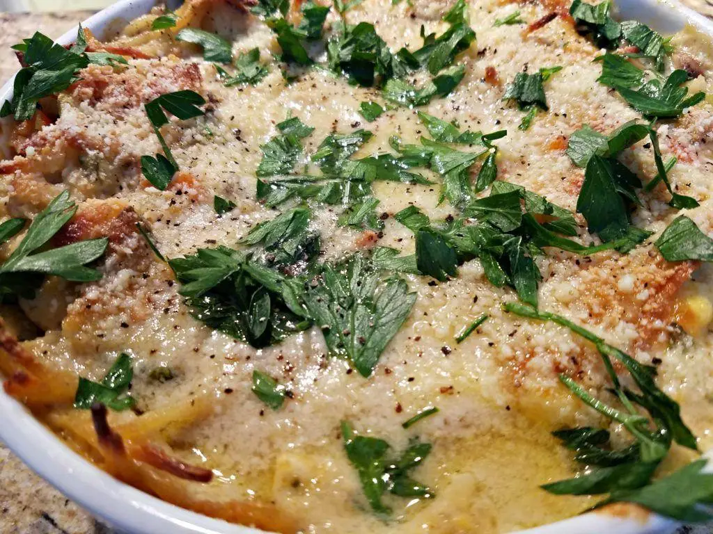 Canned Salmon and Mushroom Casserole