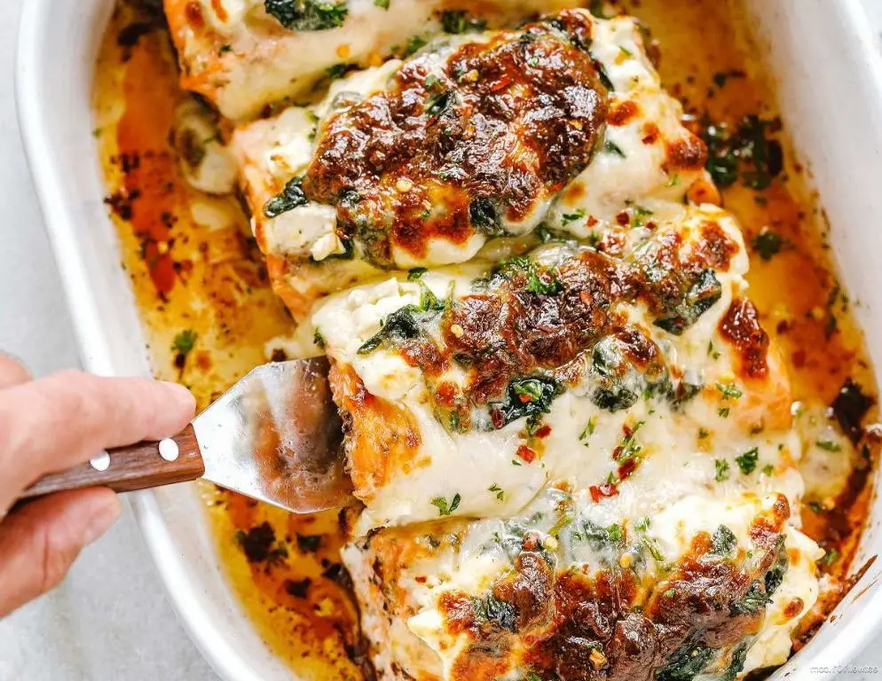Canned Salmon and Spinach Casserole