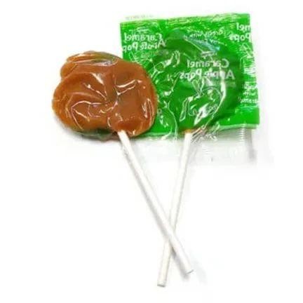 Caramel Apple Lollipops