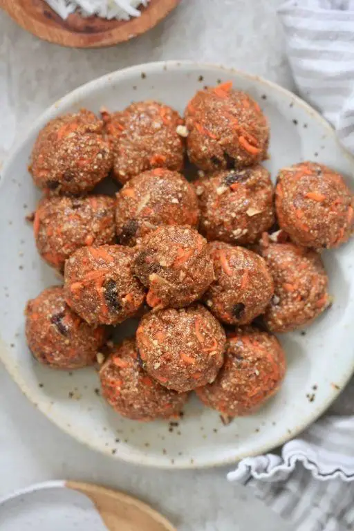 Carrot Cake Whey Protein Bites