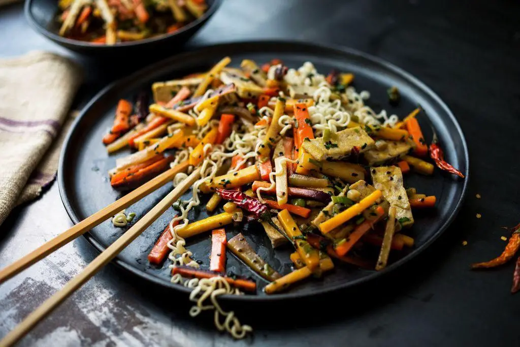 Carrot Pulp Stir Fry