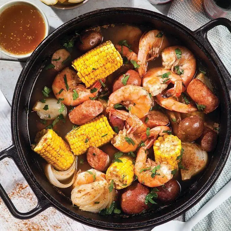 Cast Iron Shrimp Boil