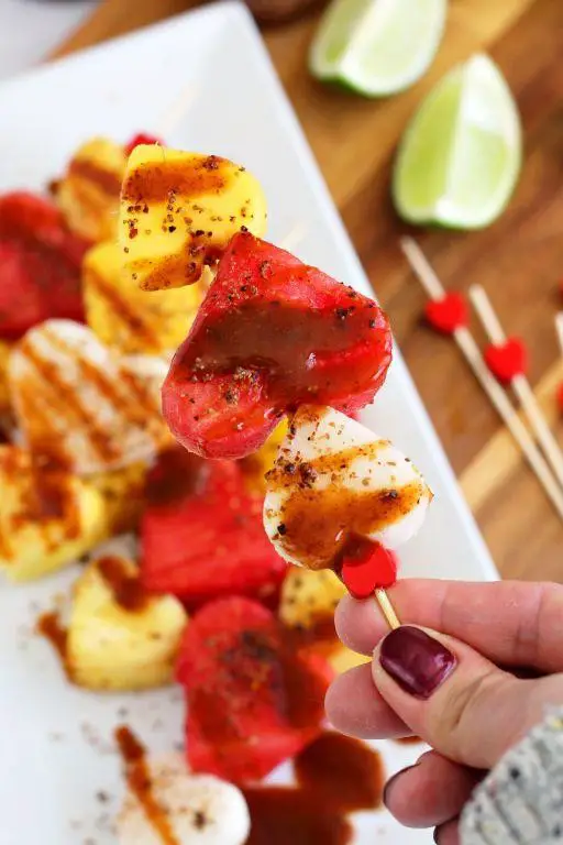 Chamoy Pineapple Skewers