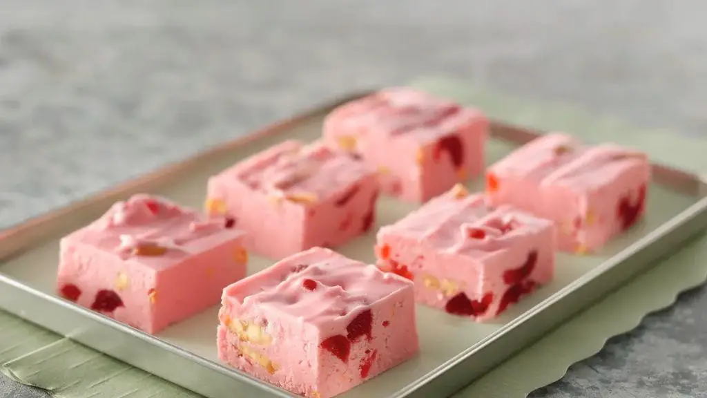 Cherry Almond Christmas Fudge