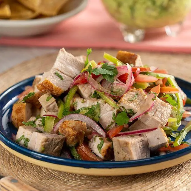 Chicharron Ceviche Tostadas
