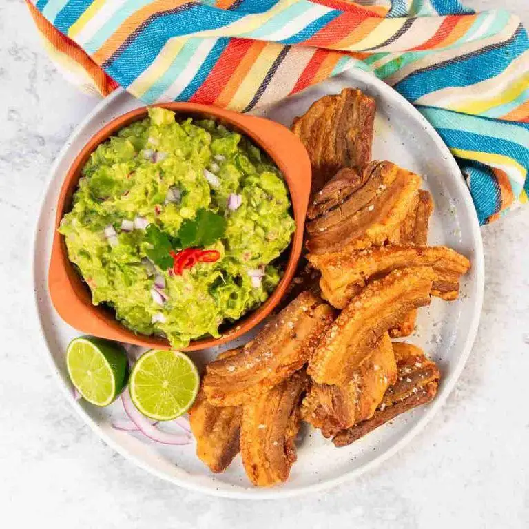 Chicharron Guacamole Bites