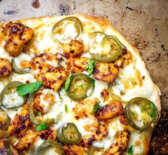 Chicharron Pizza with Jalapeños