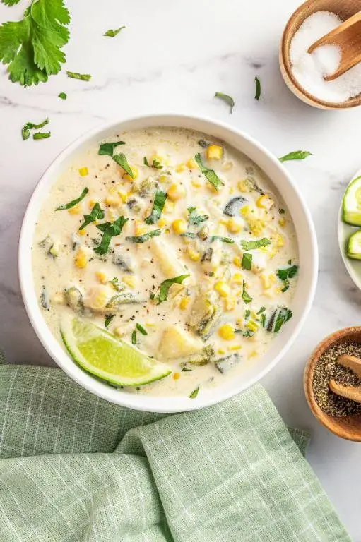 Chicharron Poblano Soup