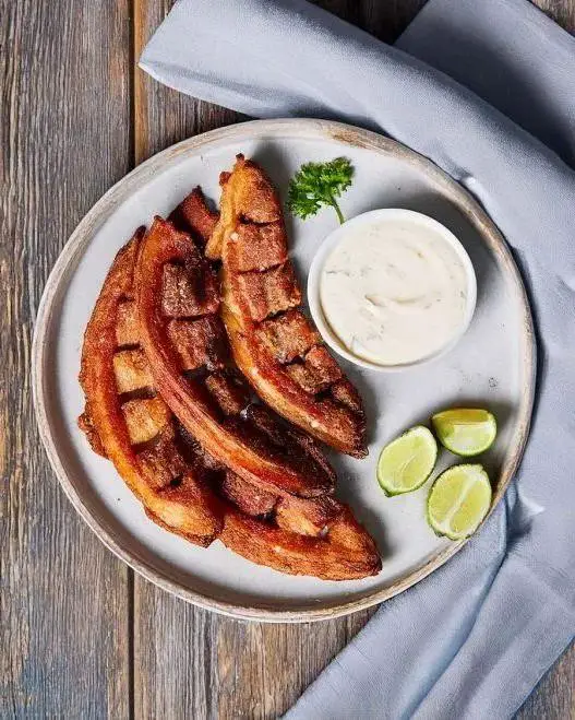 Chicharroncitos with Lime Crema