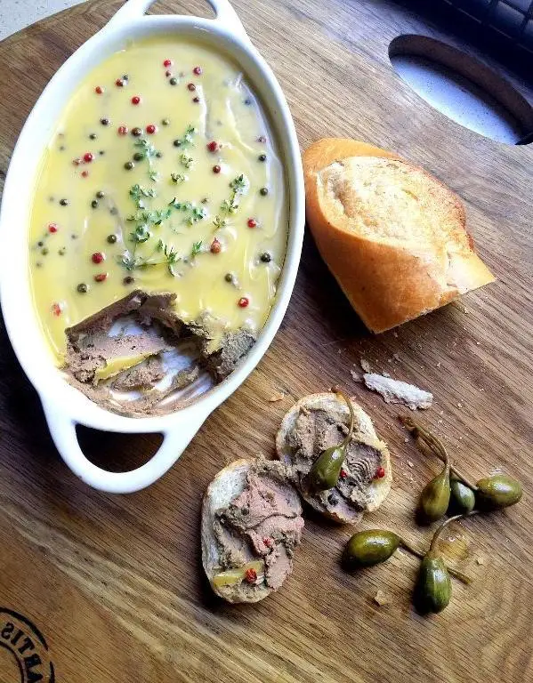 Chicken Liver Pate with Green Peppercorns